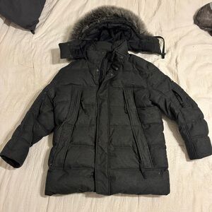 Aspire Men's Charcoal Puffer Jacket
